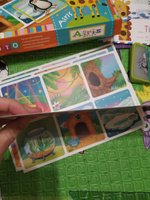 Пластиковое лото для малышей "Кто в домике живёт?" 4 в 1, развивающая настольная игра, учим животных, игровой набор из 4 карт-полей + 27 прозрачных карточек #6, Марина Г.