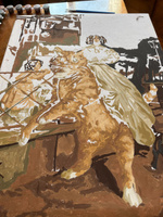 Art on Canvas Картина по номерам на холсте с подрамником "Оседлать котика", 40х50 см/ рисование по цифрам / живопись по номерам #122, Екатерина Л.