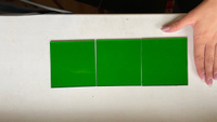 Стекло для витражей 3 мм, 100х100 мм, темно-зеленый 1318, 3 шт #3, Антонина С.