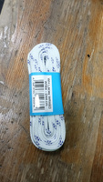 Шнурки для коньков WH хоккейные с пропиткой, 244 см, белые #8, Егор В.