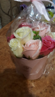 Букет из мыла, мыльных роз, подарок маме, цветы на 8 марта #79, Елена К.