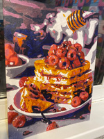 Картина по номерам на картонной основе LORI Медовый десерт 38х28,5 см, антистресс в подарок #158, Мария Ф.