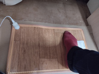 Напольный коврик для ног с подогревом, электрообогреватель Foot warmer. Для дома и офиса, можно вставать в обуви. #79, Юлиана Г.
