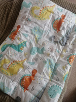 Одеяло для новорожденного EvaKids Soft Sleep 75х100 поплин (Динозаврики) #7, Екатерина С.