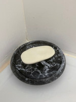 Набор для ванной комнаты аксессуары принадлежности комплект BATH PLUS PIETRA керамика черный #28, Анастасия М.