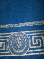 Вышневолоцкий текстиль Полотенце банное, Хлопок, 50x90 см, темно-синий #60, Эдита Р.
