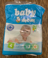 Подгузники детские Baby Mom Ecomon maxi для малышей 7-18 кг, 4 размер, 66 шт, дневные (ночные) с кремом бальзамом алоэ вера и индикатором влаги #144, Алина К.