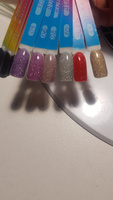 Гель лак для ногтей набор ADRICOCO Little Pixie светоотражающий с блестками 7 цветов, 8 мл #102, Анастасия К.