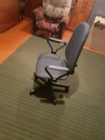 Кресло компьютерное офисное, стул компьютерный на колесах для школьника Prestige, ткань C-38 темно-серая #1, Анна К.