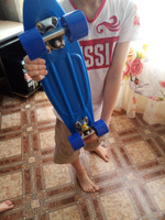 Скейтборд. Пенни борд Победитъ Pennyboard 55*14,5 см, синий, 1 шт. #3, Гульнара М.