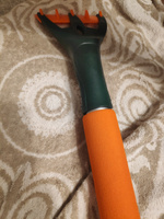 Щетка автомобильная для снега, с поролоновой ручкой, расщепленная щетина, оранжево-зеленая "Li-Sa" (61 см). #2, Екатерина К.