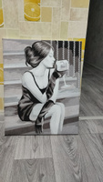 Картина по номерам на холсте 40х50 "Девушка с вином" / картина по номерам на подрамнике #108, Екатерина Т.