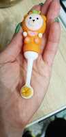 Детская зубная щетка мишка оранжевая ультра мягкая 0+ для чистки зубов и полости рта для детей #8, Юлия Р.