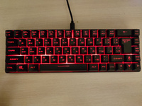 PANTEON M2 Black Игровая мембранная TKL (65%) клавиатура с LED-подсветкой MULTICOLOR (68 кл.,USB), цвет: черный #53, Никита К.