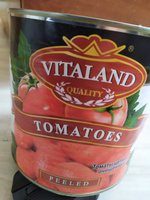 Томаты 2650 мл. (помидоры) целые очищенные в томатном соке, Vitaland #5, сергей к.