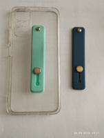 Универсальный силиконовый Попсокет ремешок для смартфона / Голубой #22, Лариса Р.