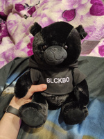 Мягкая игрушка плюшевый мишка BLCKBO 30 см Черный Медведь Блэкбо, blckbo медведь в худи #82, Екатерина Ю.