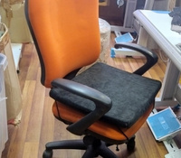 Сидушка для комфорта офис (черный), подушка на кресло офисное компьютерное игровое, накидка для стула, подушка под попу #2, Ирина Ж.