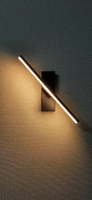 Светодиодная настенная лампа в скандинавском стиле 30 см, современный минималистичный прикроватный светильник для спальни B09, креативный вращающийся настенный светильник для лестницы, гостиной Черный Теплый #21, Людмила Г.