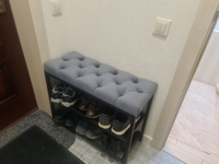Обувница, этажерка металлическая Gelart черная, в прихожую, в коридор, в гардеробную #36, Юлия И.