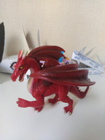 Фигурка животного Derri Animals Дракон Красный, для детей, игрушка коллекционная декоративная, 84107, 14х18х10 см #54, Елизавета А.