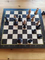 Шахматы деревянные утяжелённые из бука Гроссмейстер №5 венге, размер доски 37х37 см, гроссмейстерские с утяжеленными фигурами, настольная игра, подарок мужчине мужу папе, парню, сыну #84, Никита Г.