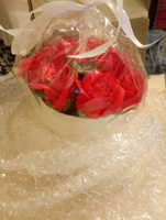 Букет из мыла, мыльных роз, подарок маме, цветы на 8 марта #20, Ермолай Б.