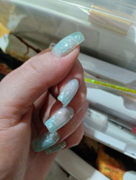 Цветная камуфлирующая база для ногтей с блестками Pretty Base #98, Анна Х.