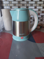 Матрёна Электрический чайник MA-121 007364 голубой, серебристый, голубой #3, Елена К.