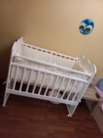 Кроватка детская для новорожденных VERAHOME "Зайчонок" колесо-качалка #6, Вера В.