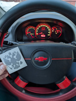 Наклейка "Эмблема на руль Chevrolet Lacetti", красный #26, Дмитрий К.