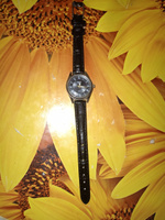 Ремешок для часов NAGATA кожаный 12 мм, черный, под рептилию #7, Сайдыханова Светлана