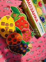 Сортер для малышей Монтессори "Фрукты" по цветамм, деревянная развивающая игрушка для детей от 1 года, 6 фруктов, 48 геометрических деталей #56, Ирина К.