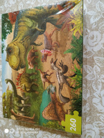 Пазлы "Динозавры" 260 элементов, пазлы для детей, Puzzle time #55, Марат Ф.
