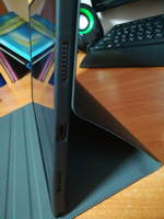 Чехол для планшета Samsung Galaxy Tab A8 10.5" (2021) SM-X200/X205, кожаный, трансформируется в подставку (черный) #38, Марина К.