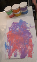 Краски пальчиковые для малышей Каляка-Маляка детские пастельные для рисования руками, набор 6 цветов х 60 мл #74, Кристина Б.