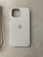 Чехол-накладка для iPhone 12, 12 Pro / Slicone Case MagSafe / Цветная анимация / White #2, Анастасия С.