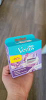 Cменные кассеты для женского бритвенного станка Gillette Venus Breeze  (cо встроенными полосками с гелем для бритья), 4 шт. #125, Ольга П.