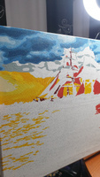 Картина по номерам на холсте 40х50 40 x 50 на подрамнике "Алые паруса" DVEKARTINKI #62, Катерина У.