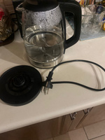 Чайник электрический MARTA MT-1098 стеклянный с подсветкой, черный жемчуг #5, Юлия Л.