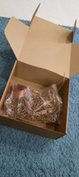 Крафтовая подарочная коробка, праздничная картонная упаковка с наполнителем и атласной лентой, самосборная #80, Анастасия Б.
