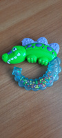 Погремушка для новорожденного Smart Baby "Крокодильчик" с прорезывателем для зубов, погремушка прорезыватель, грызунок, развивающая игрушка для малышей, детская #63, Анастасия Ф.