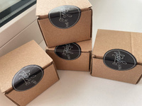 Мини коробка подарочная картонная самосборная крафт в наборе для бижутерии #8, Шакирова А.