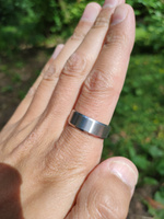 Кольцо широкое, унисекс, цвет серебро, ширина 8 мм, размер 20 #38, Роман В.
