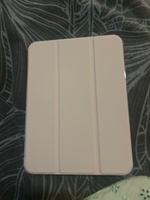Чехол для планшета Бежевый Apple iPad Mini 6-го поколения 2021, с отделением для стилуса, из мягкого силикона с усиленными углами и прозрачной крышкой VERSIO #3, Юлия Я.