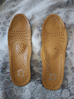 Стельки ортопедические кожаные для обуви с супинатором, мужские и женские, бежевые, 35 -36 #67, Оксана В.