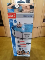 Бассейн Bestway каркасный Steel Pro Max 366х100см 9150л 56418, фильтр-насос 2006 л/ч (58383), картридж 58094 (II), лестница 107см (58335) #5, Татьяна С.