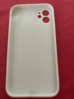 Чехол стеклянный для iPhone 11 с защитой для камеры, белый глянцевый #49, Татьяна С.