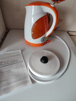Чайник электрический BBK EK1700P белый/оранжевый, объем 1.7 л, мощность 1850-2200 Вт #5, Вера Н.