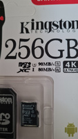 Карта памяти Kingston Canvas Select Plus 256 ГБ microSD SDHC 10 class класс для телефона / видеорегистратора / камеры #3, Вадим Ш.